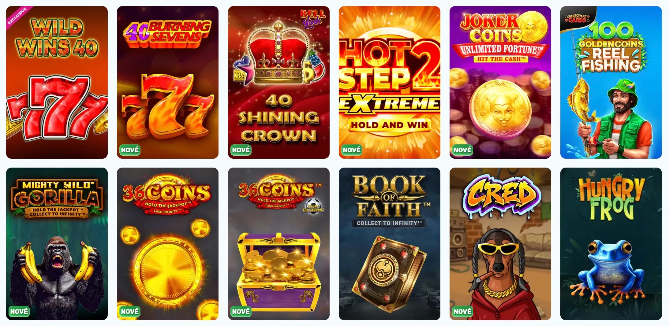 Rôzne hracie automaty v SlotsPalace casino